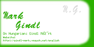 mark gindl business card